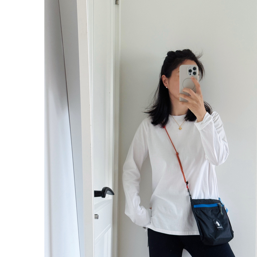 衣橱全勤搭子-下摆开叉圆领长袖T【包邮+三天无理由退换】