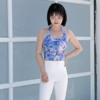 壁虎瑜伽【青花幽梦-背心】高弹印花背心【5天发货】（可拆卸胸垫） 商品缩略图5