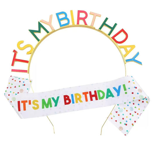 发箍肩带发箍皇冠单身派对生日头箍 商品图1