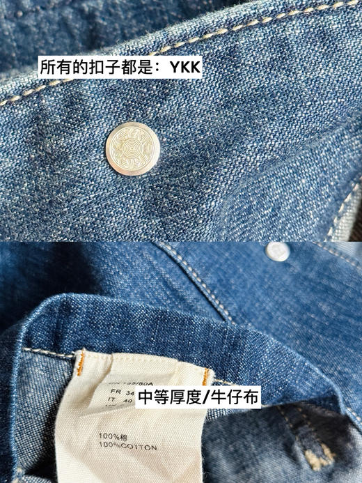 45R翻驳领多口袋水洗牛仔外套【包邮+三天无理由退换】 商品图10