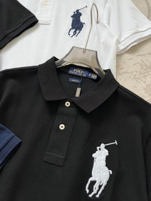 点此购买 拉夫劳伦夏季男女款大马球LOGO图案立体刺绣网眼棉翻领短袖Polo衫 ggd 342645 商品图14