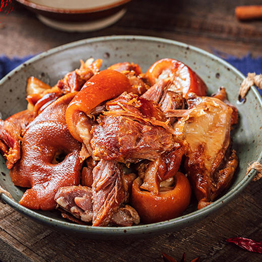 酱卤猪蹄+酱卤猪耳朵+酱卤猪头肉【生猪头头检测而非抽检】   中通/极兔/圆通 快递 商品图2