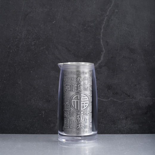子佩集【百福一生】S999银摆件【DLJB001】酒具套装（一壶六杯）2509 商品图2