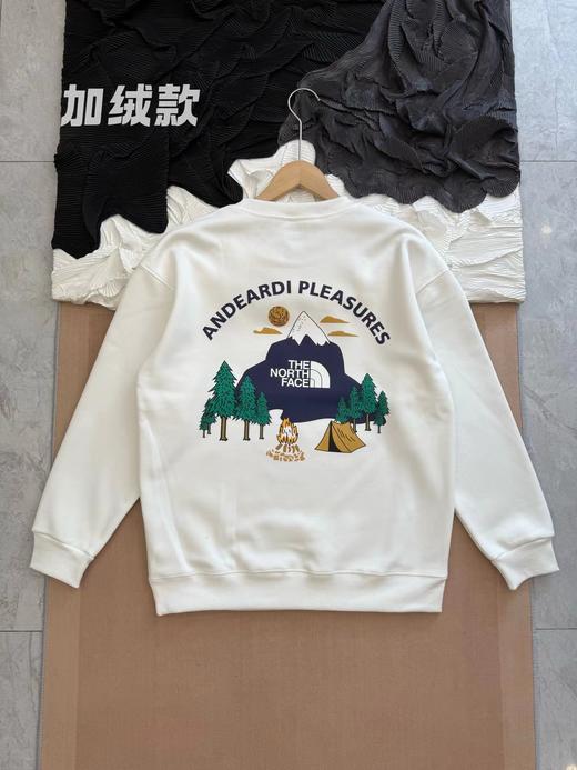 F031840新款百搭时尚日系复古趣味印花圆领加绒套头卫衣 商品图2