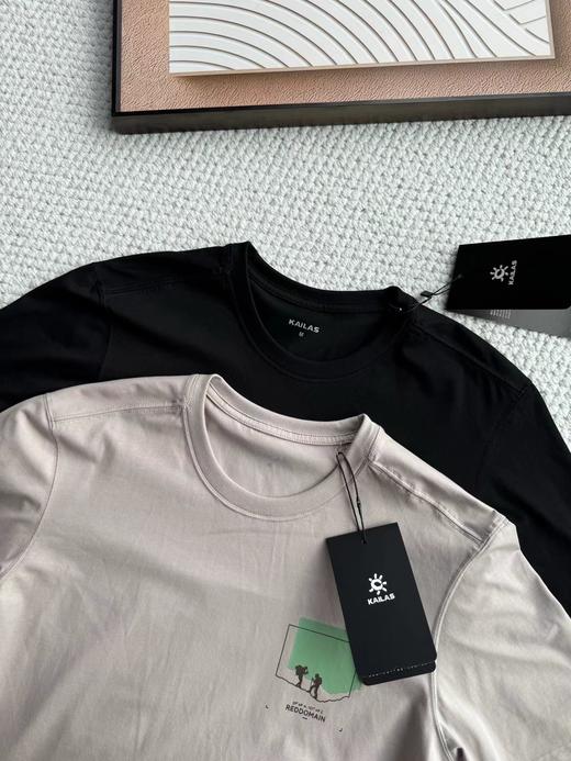 F031848新款户外中性款运动登山徒步通勤高弹棉T短袖 商品图2