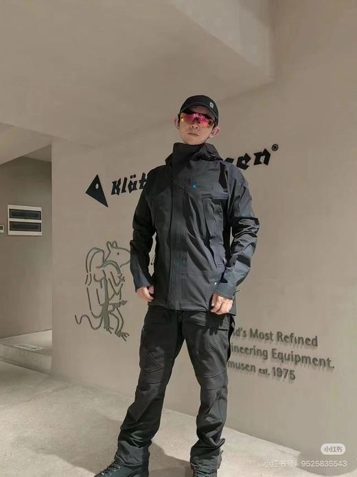 F0318124巨人岛户外运动斜向主拉链立体剪裁硬壳冲锋衣男款 商品图13