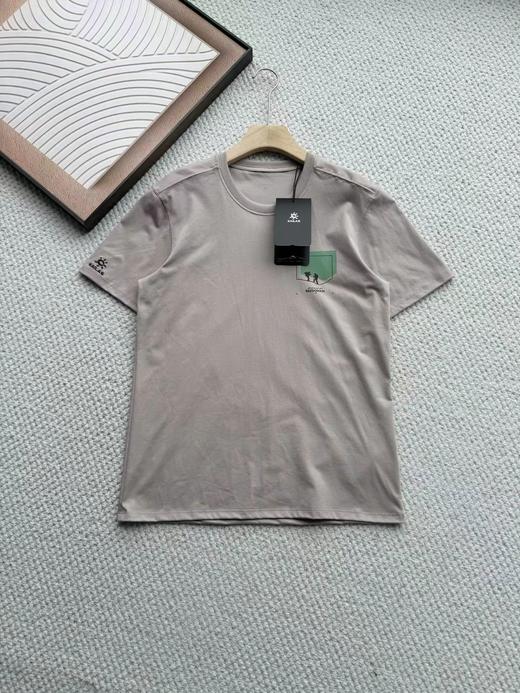 F031848新款户外中性款运动登山徒步通勤高弹棉T短袖 商品图4