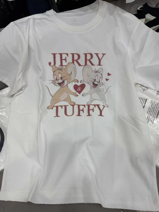 F0318114新品猫和老鼠联名系列斑驳洗旧棉质短袖T恤 商品图11