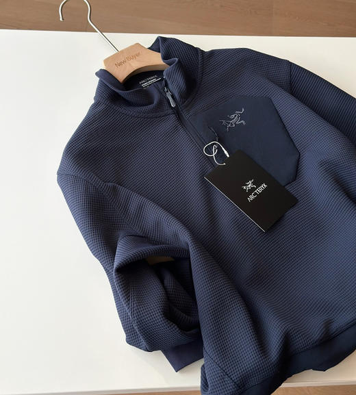 鸟家Olera Zip Neck女款华夫格银离子半拉链卫衣3.12 商品图8