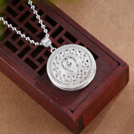 子佩集S990【守护神】套链太阳鼓项链【KLTYGDZ28】花丝2509 商品图1