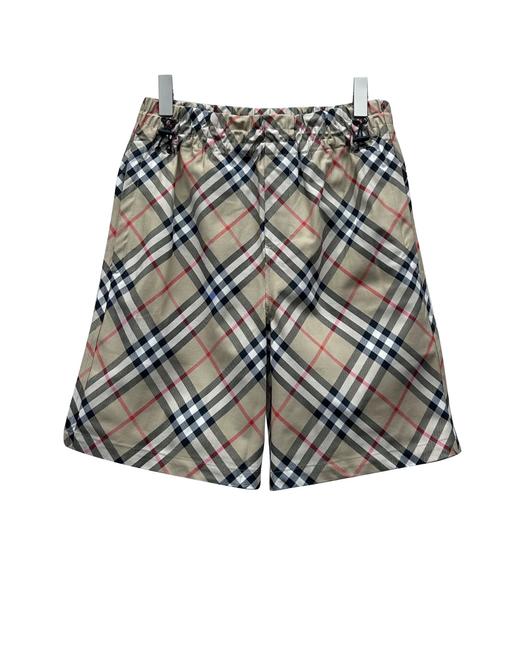 男款格纹刺绣短裤zh007 商品图0