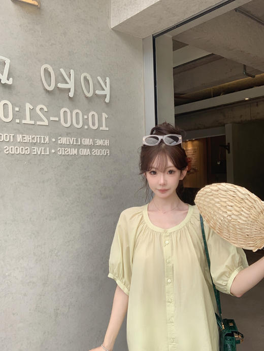 金蘑菇菇 盛夏真如意 / Do@n氧气感衬衫 亲肤100棉 商品图11