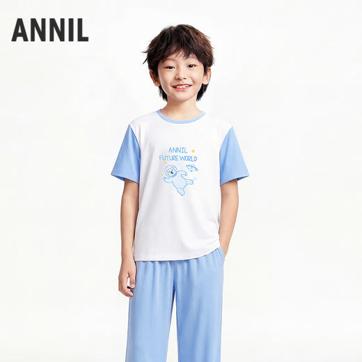 男女童家居服套装夏季新款安奈儿童装JM621786 商品图0