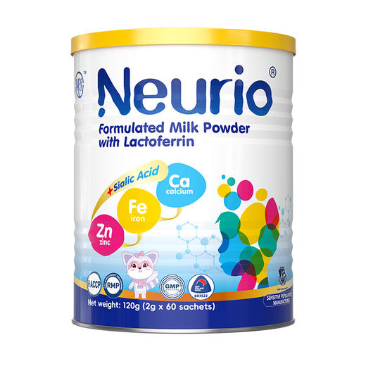 【一般贸易进口】特价清仓！澳大利亚Neurio纽瑞优乳铁蛋白调制乳粉智慧版120g（有效期2026年5-8月） 商品图0