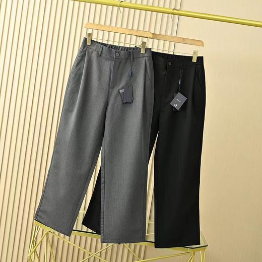 F031843春季新品男士垂感宽松低奢简约休闲直筒西裤 商品图1