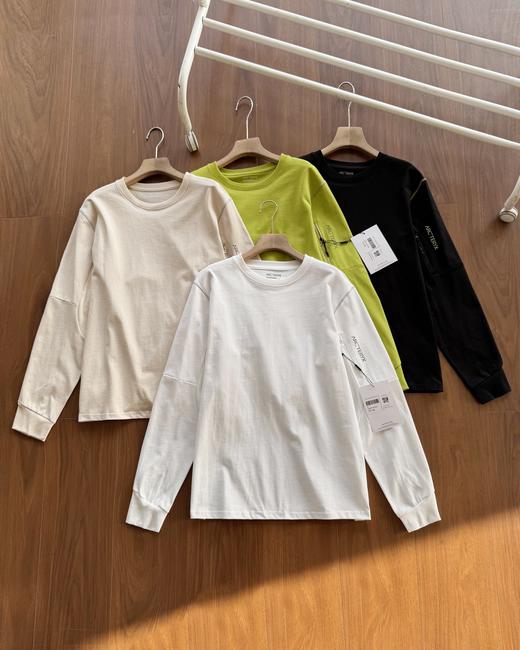 点此购买 始祖鸟春秋季经典户外登山拼色男女款长袖T恤 yh 342601 商品图0