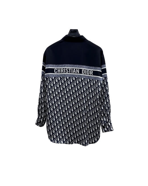 女款绸质印花长袖衬衫 可配套装la010 商品图1