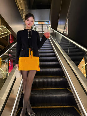 DUO智仙生 热情小芒果 春夏丝质千层半裙