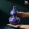 铜师傅《牡丹福禄(景泰蓝)》客厅紫铜葫芦摆件 家居装饰工艺礼品 商品缩略图4