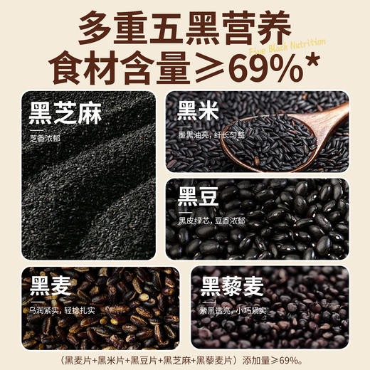 【品牌直营】 新品上市 高纤五黑燕麦片420g 商品图2