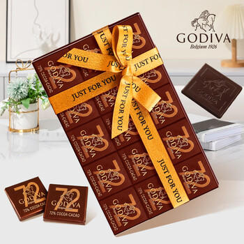 歌帝梵（Godiva） 72%黑巧克力 30片150g 休闲零食 生日礼物送女友老婆闺蜜 伴手礼 /休闲食品 /巧克力 /黑巧克力 商品图7