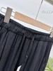 F0318130春夏新款女士高腰天丝亚麻弯刀裤遮肉显瘦休闲裤 商品缩略图14