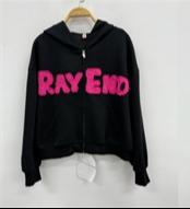 NC撞色字母卫衣式拉链外套60110（黑）春季261011250321 商品图3