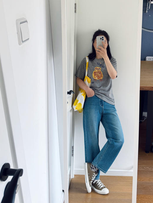 版型封神-- 巨显腿直四面弹法棍九分牛仔裤【包邮+三天无理由退换】 商品图4