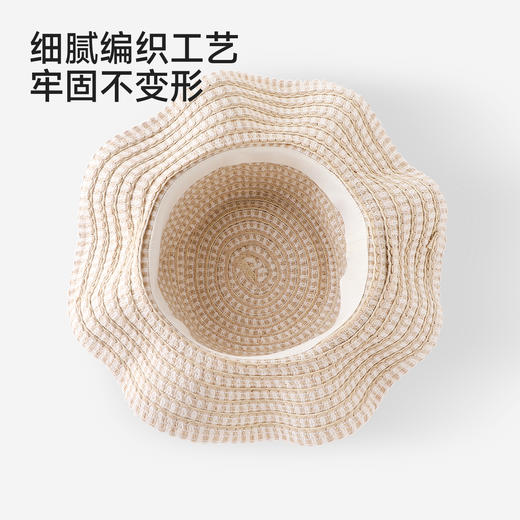 【商场同款】英氏儿童帽子女童草帽夏季度假旅游休闲遮阳帽 商品图4