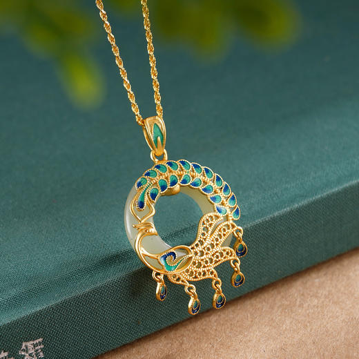 子佩集S925银【凤舞九天】套链项链【DZ05802】纯银国潮和田玉2509 商品图0