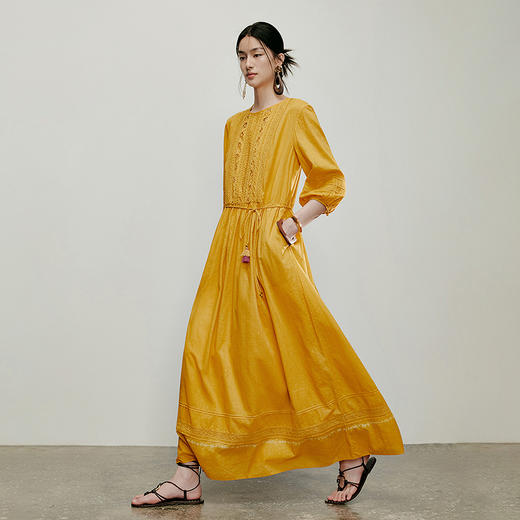 【林栖设计小店】手工腰绳|百搭多色优雅镂空花边2026夏新款连衣裙两件套1962119 商品图7