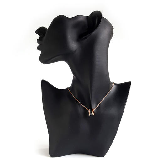 【95新】BVLGARI宝格丽B.zero1系列346083玫瑰金黑陶瓷弹簧项链 链长约45cm中性款050326AK05 商品图6