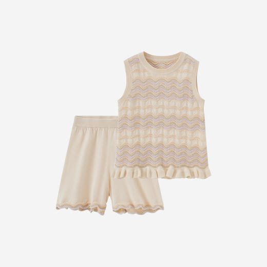 【商场同款】英氏女童套装夏季新款短袖短裤两件套纯棉儿童运动装 商品图4