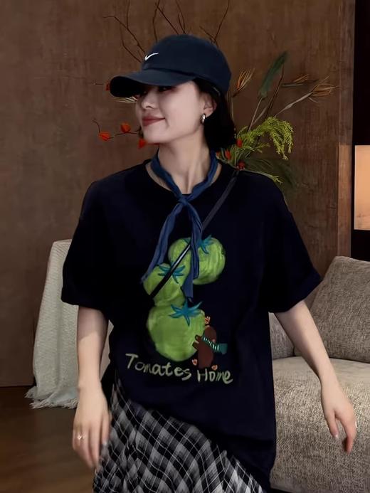 熊🐻抱番茄短袖T恤 商品图4