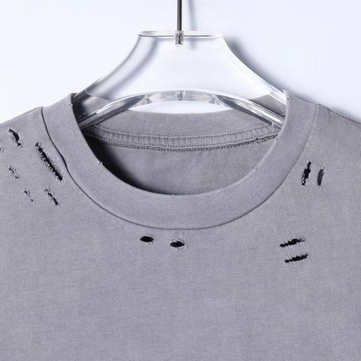 26034SDSA男装2026新款高贵轻奢高街拼接割破设计圆领短袖T恤百搭时尚 商品图1