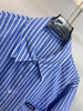 新款原单潮牌假两件拼接条纹衬衫（宽松版）软面料棉质 商品缩略图1