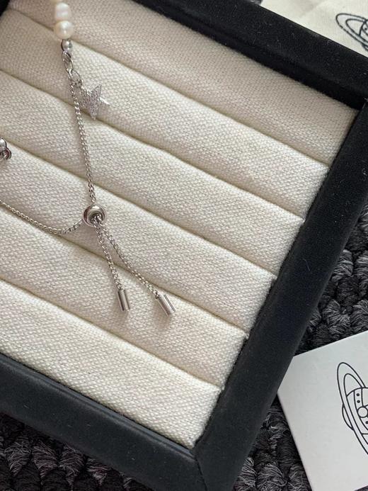 F031811珍珠上手真的绝绝子~富贵千金感满钻星球珍珠星星手链 商品图6