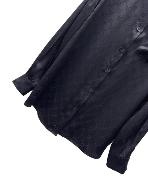 女款提花丝质长袖衬衫 可配套装he012 商品图2