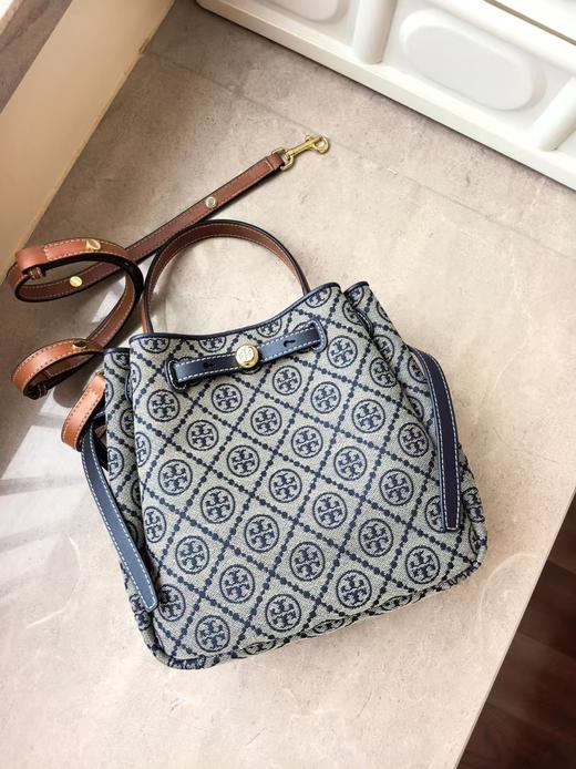 Toryburch全新抽绳购物托特ROMY手提斜挎水桶包（CB） 商品图7