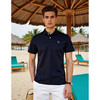 棉+莱赛尔面料舒适透气夏季男士短袖polo衫休闲翻领T恤   XLM-CM8687151 商品缩略图2