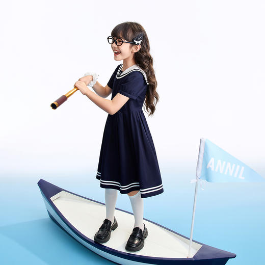 女童短袖连衣裙夏季新款安奈儿童装EG623549 商品图5