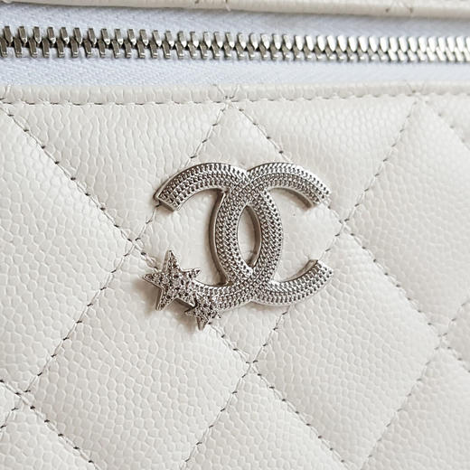 【闲置】CHANEL香奈儿AP4854 B21489 1060125B白色银扣荔枝牛皮星星LP盒子包手提单肩包女士160326AK30 商品图3