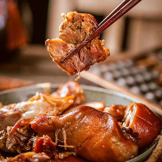 酱卤猪蹄+酱卤猪耳朵+酱卤猪头肉【生猪头头检测而非抽检】   中通/极兔/圆通 快递 商品图5