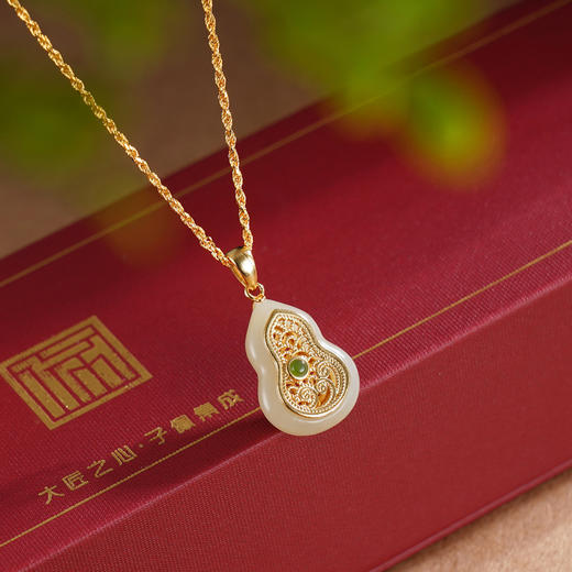 子佩集S925银【葫芦成诗】套链【DZ05515】纯银古法银可打开项链镀金2509 商品图4