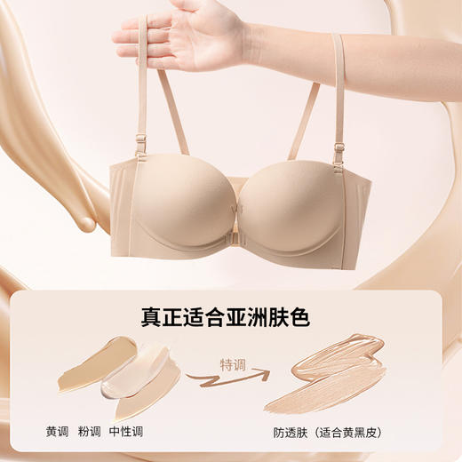 橡皮擦内衣！超隐形！意大利梅因斯 粉底液前扣蹦迪杯 加宽侧翼 5种穿法 商品图1