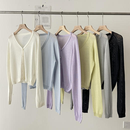 【羊毛➕天丝亚麻开衫】高品质亚麻 羊毛天丝混纺  纸片人穿搭 宽松版型 舒服耐磨 吸湿透气散热快 商品图4