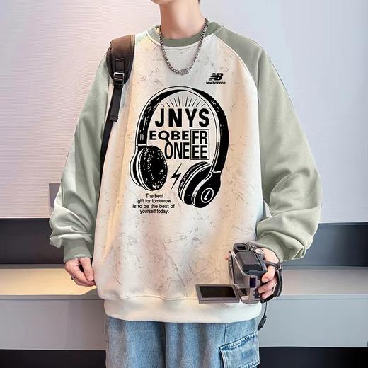 F031876早春系列甄选软棉复合高克重毛圈面料圆领卫衣 商品图2