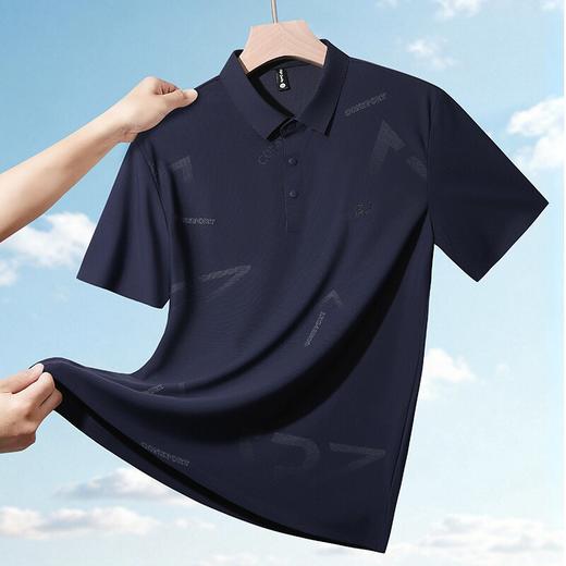 【DK】大依优型大码男装夏季polo领短袖T恤冰丝速干透气百搭短袖上衣 商品图3