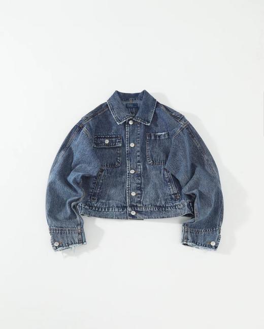 F031885美式复古百搭纯棉牛仔布男女同款牛仔外套夹克 商品图0