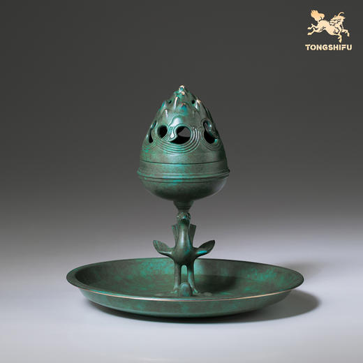 铜师傅 陕西历史博物馆系列《朱雀铜熏炉摆件》仿古青铜器纪念品 商品图1